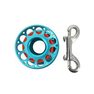 Aluminum finger reel with flat rope and rotatable gravity