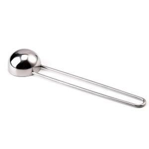 Concise Style Stainless Steel Coffee Bean Measuring Scoop With Long Hnadle
