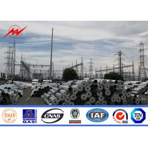 Hot Dip Galvanized Electrical Transmission Poles With 50 Years Life Time