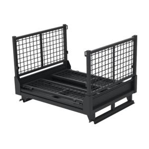 Lockable Pallet Storage Cage Woven Wire Mesh Inter Stackable