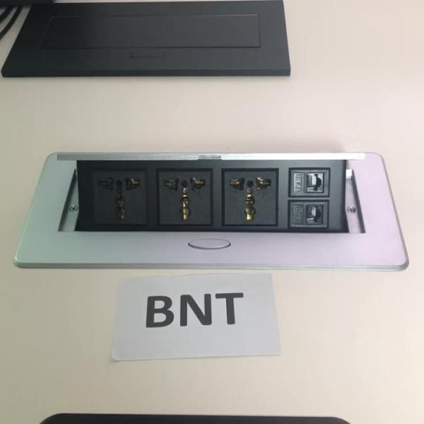 new style desk powr and data socket insert plug for advanced system