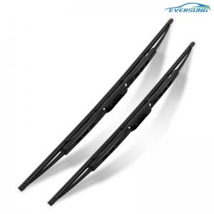 China Soft Bone Iron Frame Rubber Windshield Wiper Blades 17 Inch 0.8 0.9mm Thick on sale