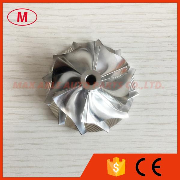 Quality RHF5 43.40/56.00mm 6+6 blades High performance turbo milling/aluminum 2618/billet compressor wheel for VF46/VF44/VF45 wholesale