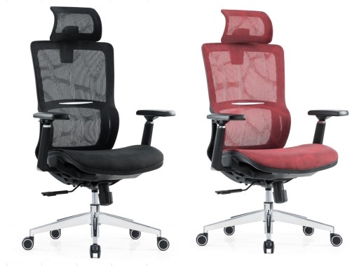 Lumbar Support Full Mesh Luxury Mesh With Headrest Adjustable Fabric Comfort