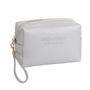 ODM PU Leather Cosmetic Travel Bag with Multispandex Lining