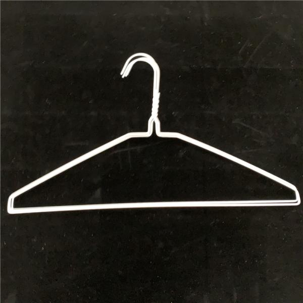 Quality Metal White Wire Hangers 20.5cm Height For Dry Cleaner Customise Design wholesale