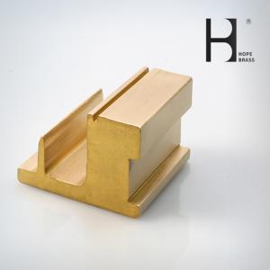 Cheap C3604 Brass Extrusion Profiles , Anodizing Surface Brass U Profile for sale