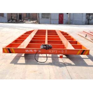5T Towed cable power steel structure low bed rail cart for blasting room