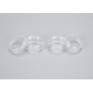 Clear Round Cosmetic Cream Jars With Lid 10g 15g PS Material