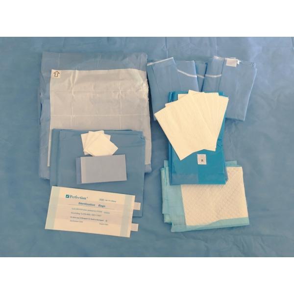 Quality Standard disposable sterilized C-section pack with underpad wholesale