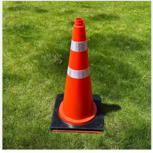 Recycled Material Base Traffic Cone Weight Stackable Base Design High - Quality