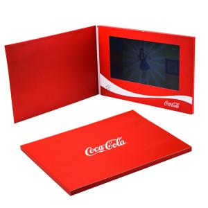 Customized Size Video Brochure Card , Lcd Video Brochure For Birthday Gift