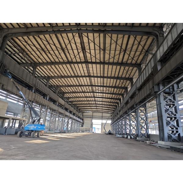 Commercial designed heavy load support iron structural prefab warehouse plants