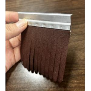 China Industrial Custom Aluminum Alloy Base Emery Cloth Sandpaper Strip For Furniture Polishing on sale