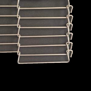 China High Temperature Resistant Chain Metal Stainless Steel Flat Wire Mesh Conveyor Belt on sale