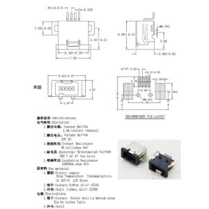 Waterproof 4 Pin Female SMT Micro USB Socket Connector