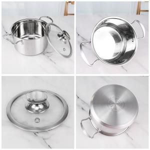 Non Stick 201 Stainless Steel 3pcs Hot Pot Stock Soup Pot