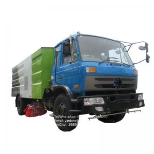 China Dongfeng 12m3 street cleaning  4x2 vacuum road sweeper truck on sale