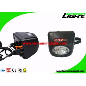 China Wireless Digital Portable Mining Cap Lights With LCD Screen 4.8Ah 8000 Lux on sale