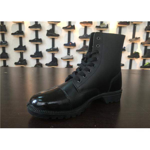 Pointed Toe Burnished Leather Boots , Womens Steel Toe Work Boots Size Customized