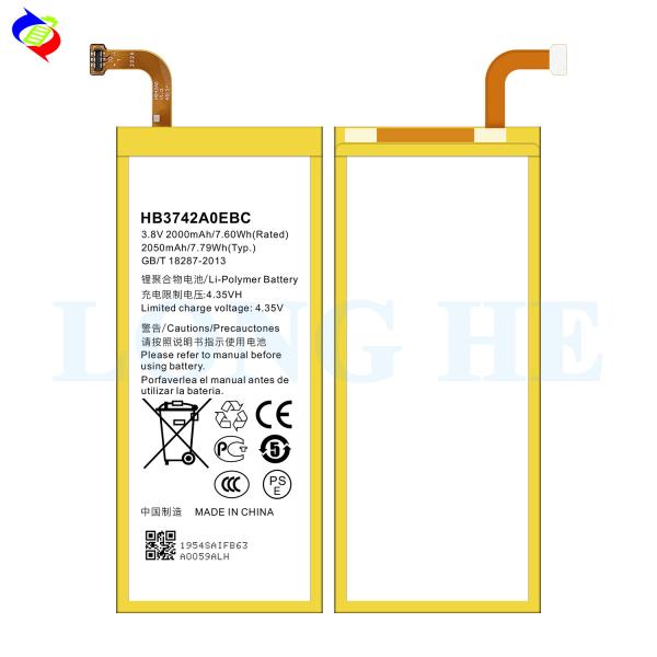 HB3742A0EBC Li-polymer Battery Perfect Replacement for Huawei P6 Standard Battery