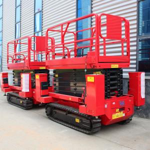 Four Wheeled Self Propelled Scissor Man Lift Aerial Work Platform Scissors Lift
