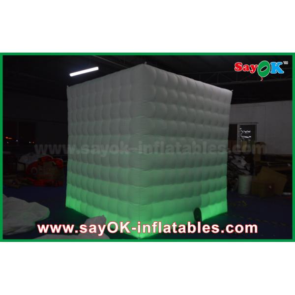 Photo Booth Decorations White One Door Inflatable PhotoBooth Cabinet Enclosed Mobile Photo Booth