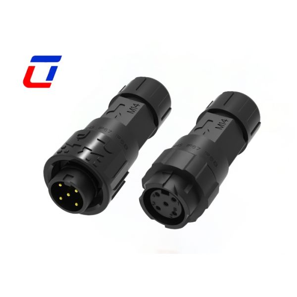 Quality M16 5 Pin 300V Push Lock Waterproof Circular Connector IP67 For Heavy-Duty Applications wholesale
