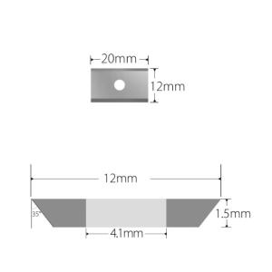 China Custom Design 100% Carbide Woodworking Inserts for Standard Blade on sale