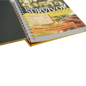 Hardcover Conceal Metal Spiral Bound Book Printing 210mmxH297mm