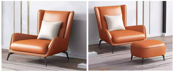 Nordic Design Single Seater Sofa Chairs Relaxing Luxury For Living Room