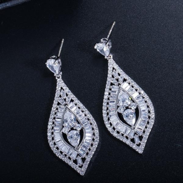 New Designer Stunning Cubic Zirconia Earring Crystal Earring Women Earrings Jewelry Set