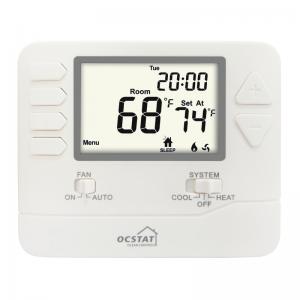 China Battery Power 24V AIr conditioning Room Thermostat , Digital  Programmable Thermostat For Home on sale