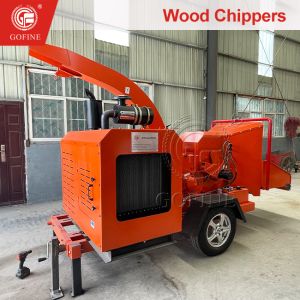 Gofine Machine Commercial Electric Wood Chipper Tree Branch Shredder