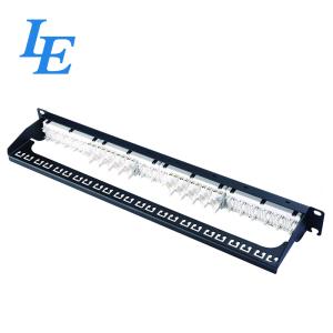 RJ45 24 Ports Utp Modular Patch Panel Cable Management