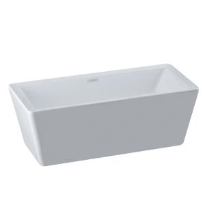 Durable Acrylic Square Freestanding Bathtub 3D Model Larger Space