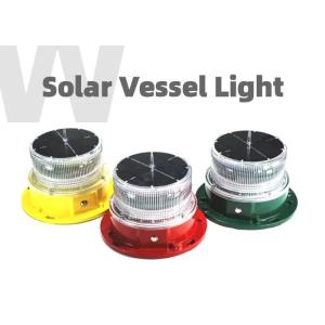Flashing IP68 Boat Navigation Lights 3-4nm Visibility Solar Powered Boat Lights