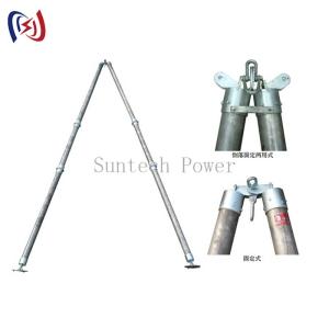 A Shape Tubular Gin Pole Stringing Tools In Tower Erection Tools