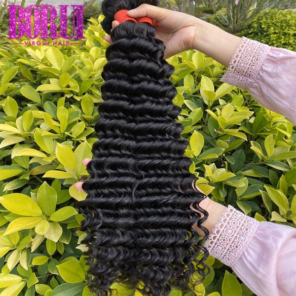 Quality 100% Unprocessed Cuticle Aligned Hair Vendors , Loose Deep Wave Peruvian Hair wholesale