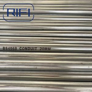 BS4568 25mm 32mm Threaded EMT Pipe Class 4 GI Conduit With 3.75 Meter Per Length