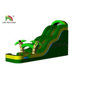 Blue Small Inflatable Dry Slides With Double And Quadruple Stitching