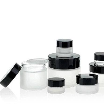 Quality Eye Cream Glass Cosmetic Jars with Smooth Surface Application wholesale