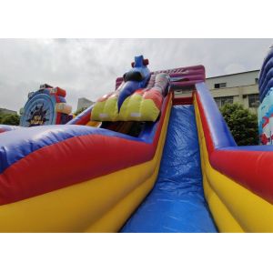 OEM/ODM Racing pirate inflatable water bounce house with slide for kids park