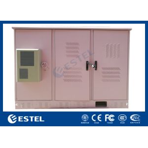 ET25080240C-240 Outdoor Telecom Floor Mounted Cabinet With 3 Compartments