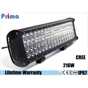 Cheap 17&quot; 216W Cree 4 Rows Driving Light Bar Led High Lumen For Communication Vehicle Off Road 4WD for sale