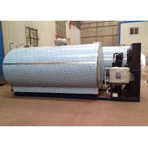 Large Capacity 6000L Horizontal Milk Cooling Tank with Direct Expansion