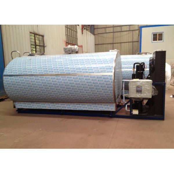 Large Capacity 6000L Horizontal Milk Cooling Tank with Direct Expansion