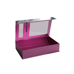 Creative Custom Printed Cosmetic Boxes , Retail Packaging Window Boxes 4*4*12cm