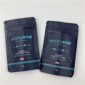 China Custom Logo Printed Stand Up Pouch With Zipper Matt Finish Aluminum Foil Mylar Doypack on sale