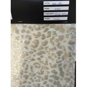 silk/metallic clipped jacquard